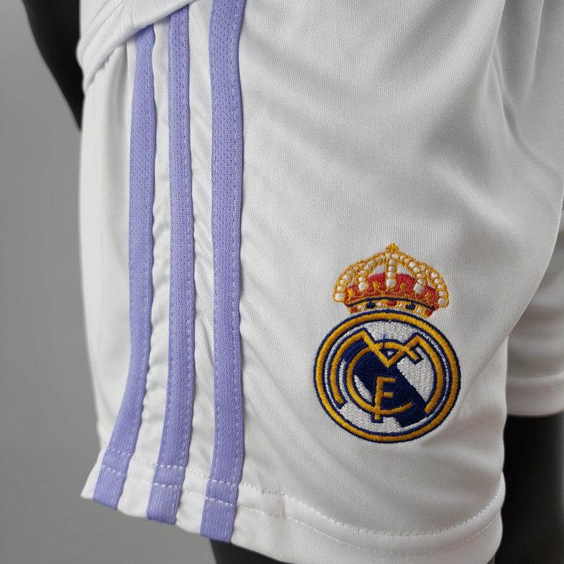 Conjunto Infantil Real Madrid 2022/23 - Home - ResPeita Sports 