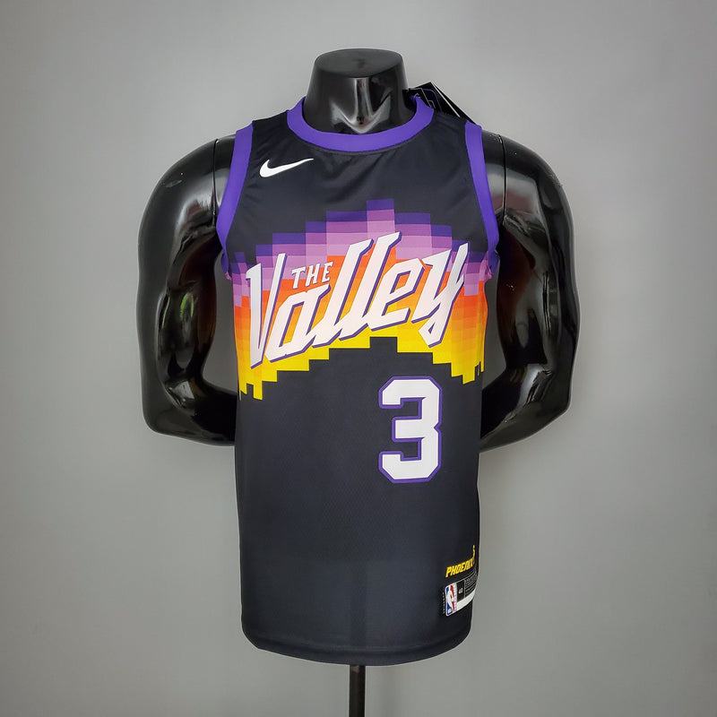 Regata NBA Phoenix Suns - Paul #3 The Valley Edition Black - CAMISA DE TIME