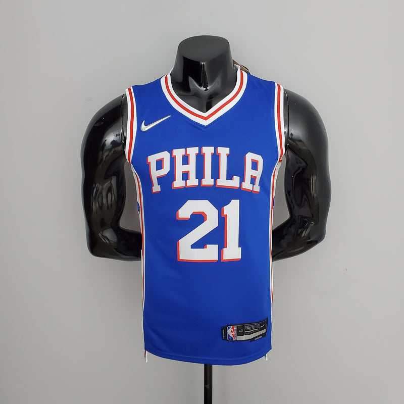 Regata NBA Philadelphia 76ers - Joel Embiid #21 Blue - ResPeita Sports 